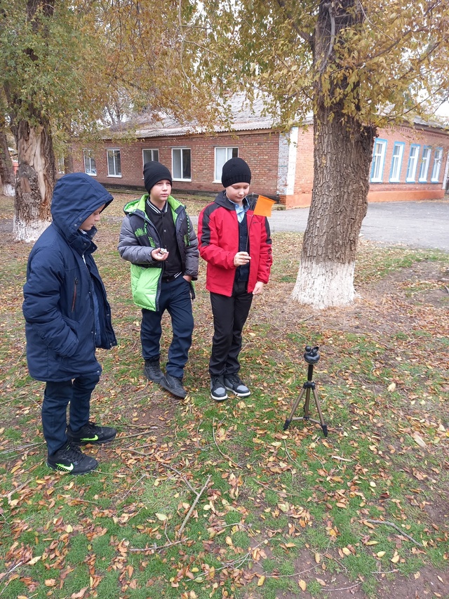 на занятиях по экологии.